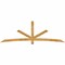 Ekena Millwork Alberta Rough Sawn Timber Gable Bracket, Western Red Cedar, 108"W x 36"H x 4"D x 4"F, 8/12 Pitch GBW108X36X0404ALB00RWR - alternate 1